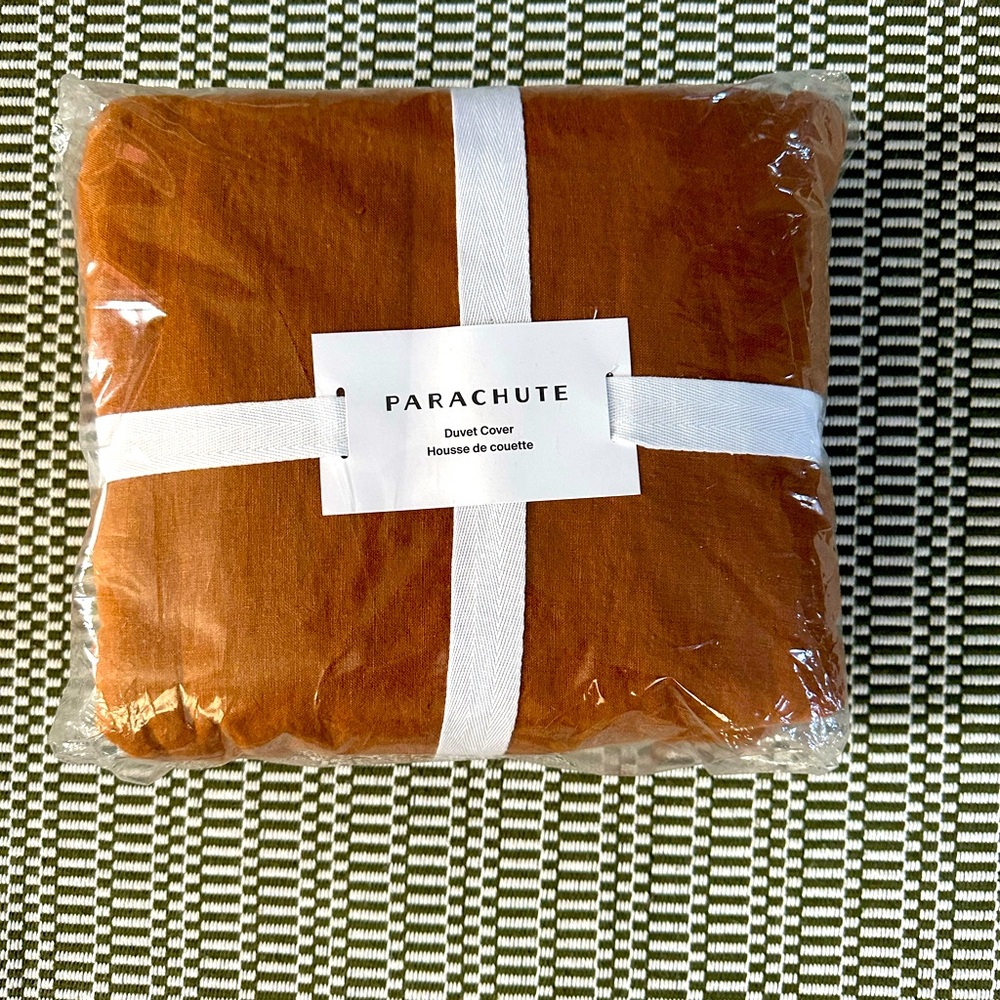 NEW Parachute Linen King Duvet Cover - Terracotta